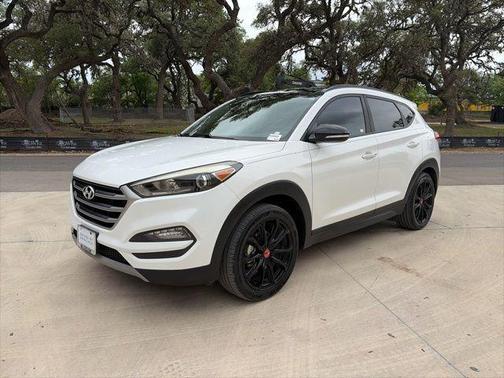 Dazzling White 2017 Hyundai TUCSON Night