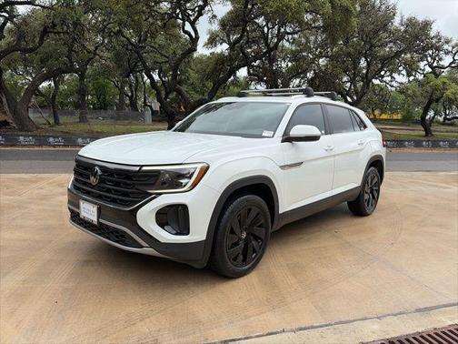 Pure White 2024 Volkswagen Atlas Cross Sport 2.0T SE w/Technology