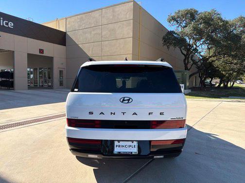 Serenity White 2025 Hyundai SANTA FE HEV Calligraphy