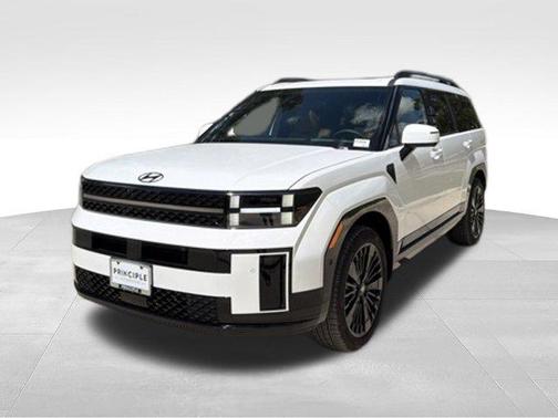 Serenity White 2027 Hyundai SANTA FE HEV Calligraphy