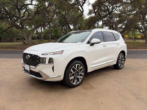 Serenity White Pearl 2023 Hyundai SANTA FE Calligraphy