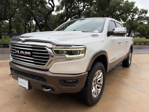 Ivory White Tri-Coat Pearlcoat 2021 RAM 1500 Longhorn