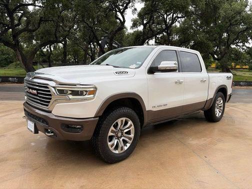Ivory White Tri-Coat Pearlcoat 2021 RAM 1500 Longhorn