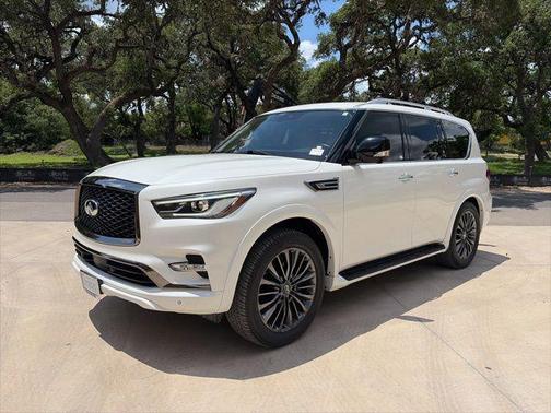 Moonstone White 2023 INFINITI QX80 PREMIUM SELECT