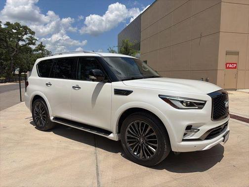Moonstone White 2023 INFINITI QX80 PREMIUM SELECT