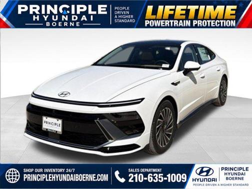 Serenity White 2027 Hyundai SONATA Hybrid Limited