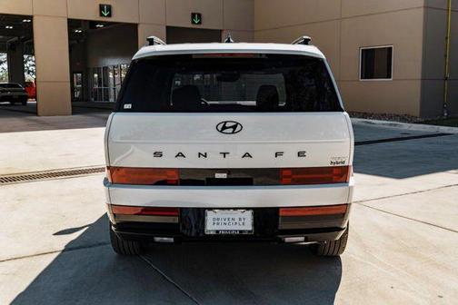 Serenity White 2026 Hyundai SANTA FE HEV Calligraphy