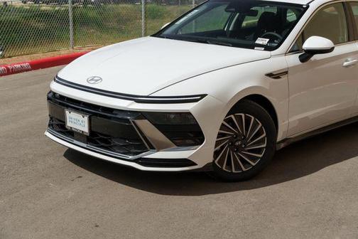 Serenity White 2025 Hyundai SONATA Hybrid SE
