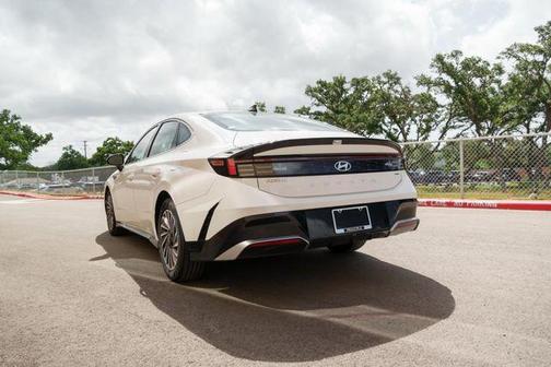 Serenity White 2025 Hyundai SONATA Hybrid SE