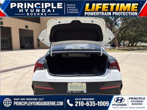 Serenity White 2025 Hyundai ELANTRA HEV SEL Sport