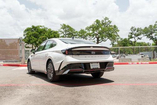 Serenity White 2025 Hyundai SONATA Hybrid SE