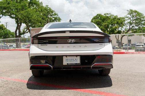 Serenity White 2025 Hyundai SONATA Hybrid SE