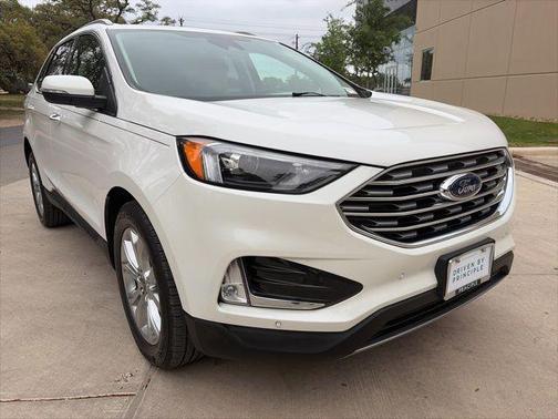 Star White Metallic Tri-Coat 2024 Ford Edge Titanium
