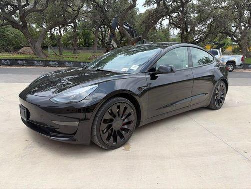 Solid Black 2021 Tesla Model 3 Performance
