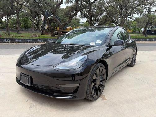 Solid Black 2021 Tesla Model 3 Performance