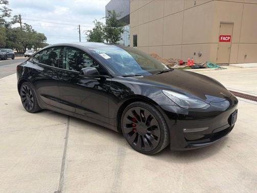 Solid Black 2021 Tesla Model 3 Performance