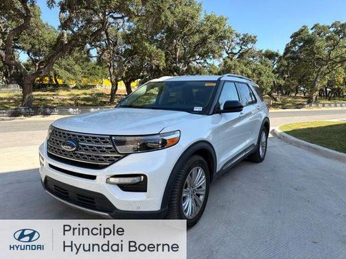 Star White Metallic Tri-Coat 2020 Ford Explorer Limited