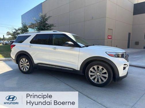 Star White Metallic Tri-Coat 2020 Ford Explorer Limited