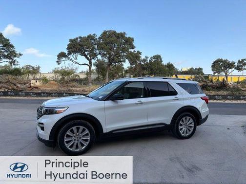 Star White Metallic Tri-Coat 2020 Ford Explorer Limited