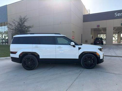 Serenity White 2027 Hyundai SANTA FE HEV Calligraphy