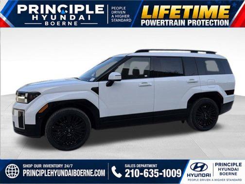 Serenity White 2027 Hyundai SANTA FE HEV Calligraphy