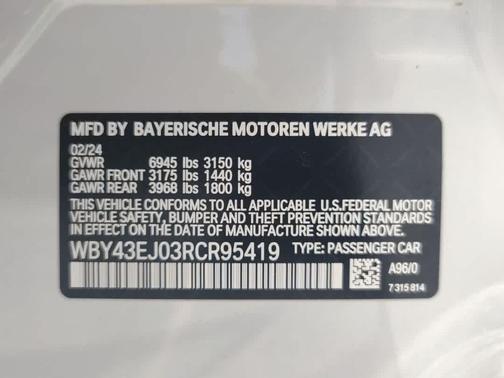 2024 BMW i7 eDrive50