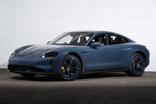 Blue 2026 Porsche Taycan Turbo S