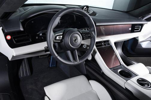 Blue 2026 Porsche Taycan Turbo S