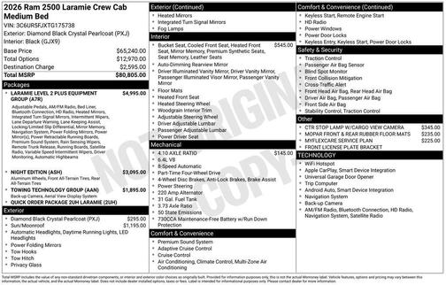 2026 RAM 2500 Laramie