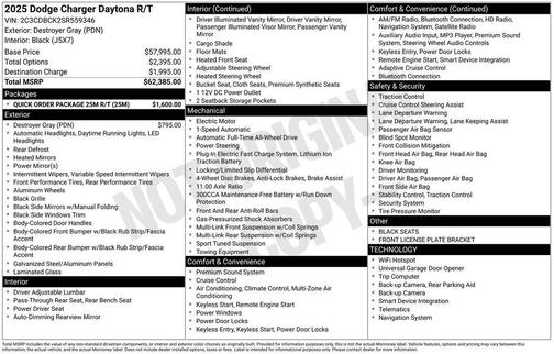 2025 Dodge Charger Daytona R/T