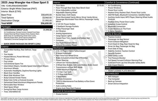2025 Jeep Wrangler 4xe Sport