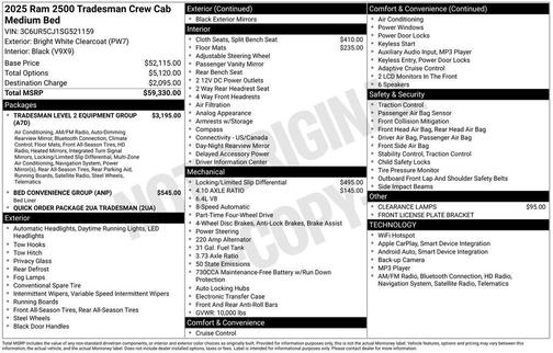 2025 RAM 2500 Tradesman