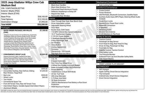 2025 Jeep Gladiator Sport