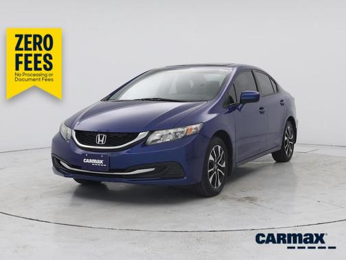 Blue 2015 Honda Civic EX