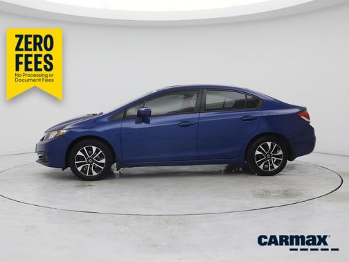Blue 2015 Honda Civic EX