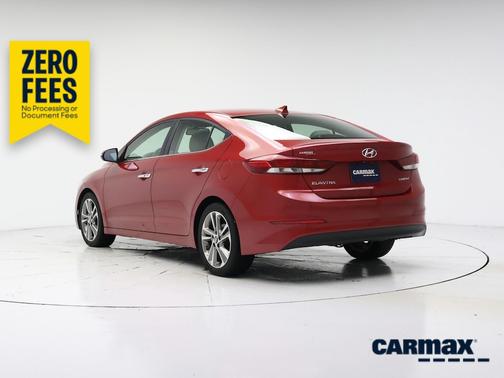 Burgundy 2017 Hyundai ELANTRA Limited