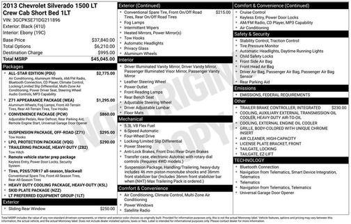2013 Chevrolet Silverado 1500 LT