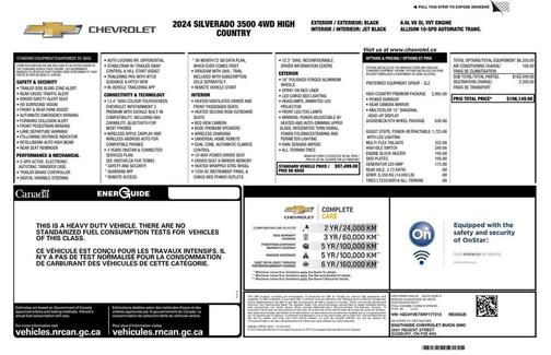 Black 2024 Chevrolet Silverado 3500 High Country