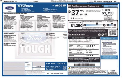 Azure Gray Metallic 2026 Ford Maverick XLT