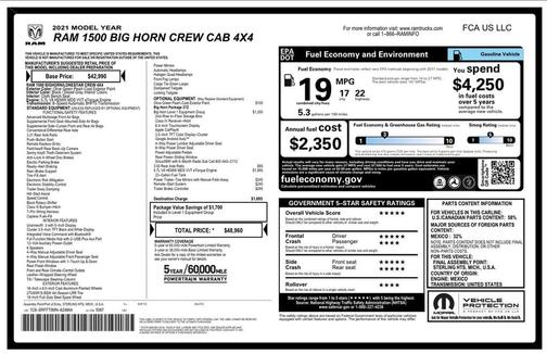 2021 RAM 1500 Big Horn