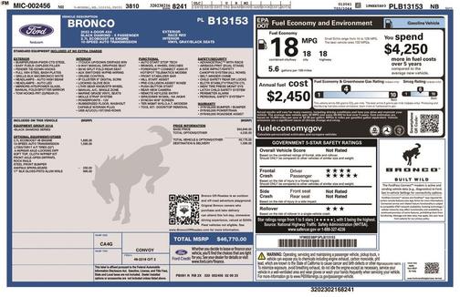 2023 Ford Bronco Black Diamond