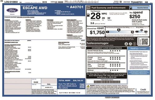 2026 Ford Escape Active