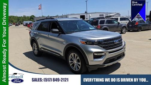 Iconic Silver Metallic 2023 Ford Explorer XLT