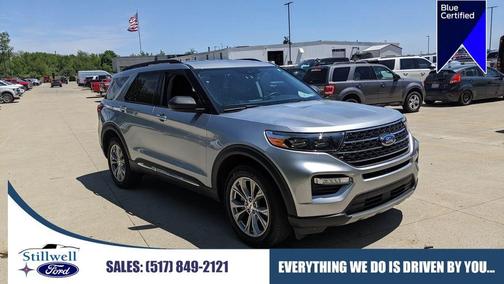 Iconic Silver Metallic 2023 Ford Explorer XLT