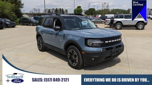 Azure Gray Metallic 2025 Ford Bronco Sport Outer Banks