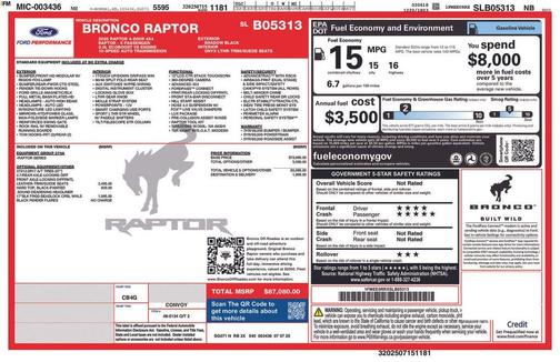 2025 Ford Bronco Raptor