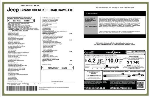 Silver Zynith 2022 Jeep Grand Cherokee 4xe Trailhawk