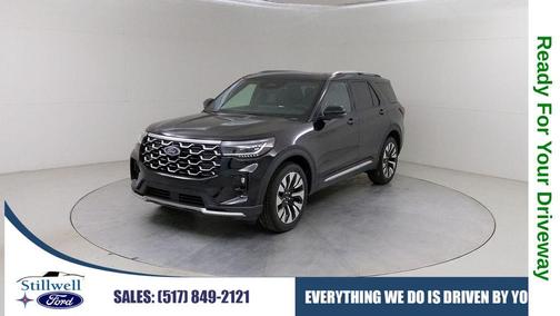 Black Metallic 2026 Ford Explorer Platinum