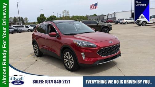 Red Metallic 2021 Ford Escape Titanium