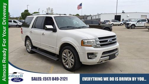 White Platinum Tri-Coat Metallic 2016 Ford Expedition Platinum